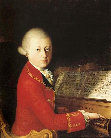Salvator Rosa Wolfang Amadeus Mozart oil painting image